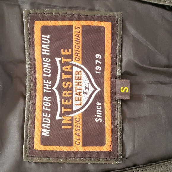 INTERSTATE LEATHER Black Leather Biker Vest Size Small - Picture 8 of 8